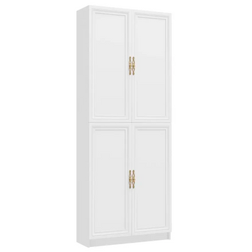 Книжный шкаф Granwod четырехдверный 2037х800х285 мм. Белый MDF