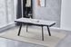 Стіл OSLO CERAMIC 1200/1800-800-760 білий глянець/чорний каркас OSLOWH фото 2