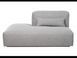 Відкритий лівий шезлонг Рим Rome-siver-grey-open left-lounge фото 1