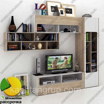 Стенка для гостиной Каштан 4 Ш. 2642 В. 2000  описание, фото, купить