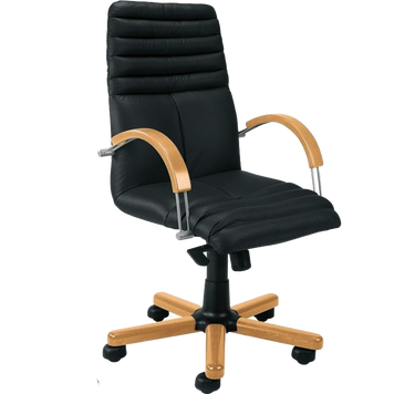Кресло GALAXY wood LB MPD EX1 Кожа SPLIT  описание, фото, купить