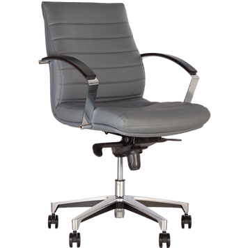 Кресло IRIS steel LB MPD AL70 Кожа LUX  описание, фото, купить