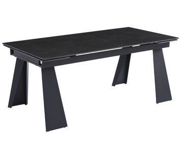 Стіл ARNOLD CERAMIC 1800/2400-900-760 мм. Wic dark grey мат/чорний каркас опис, фото, купити