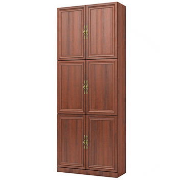 Книжный шкаф Granwod шестидверный 2037Х800Х285 мм. Орех темный MDF  описание, фото, купить