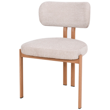 Стул TANO дуб металл/беж тк.