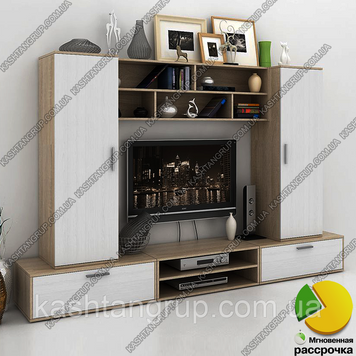 Стенка для гостиной Каштан 16 Ш. 2700 В. 1700  описание, фото, купить