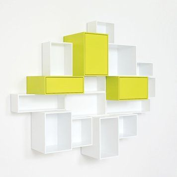 Настінна полиця в білої і жовтої фарби опис, фото, купити