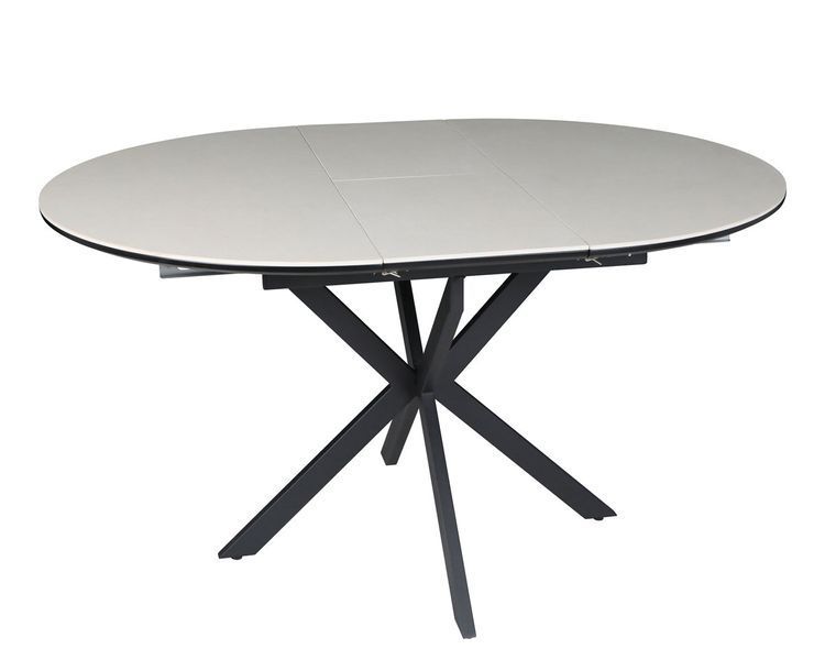 Стіл GENEWA CERAMIC 105(140)*105 стіл бежевий/чорний опис, фото, купити