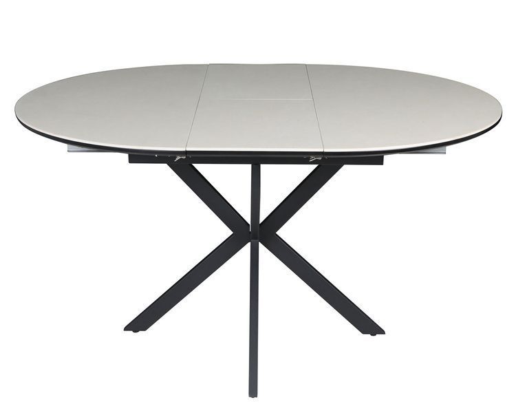 Стіл GENEWA CERAMIC 105(140)*105 стіл бежевий/чорний опис, фото, купити