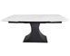 Стол GILBERT CERAMIC 160(240)*90 белый мат/черный GILBERT160 фото 3