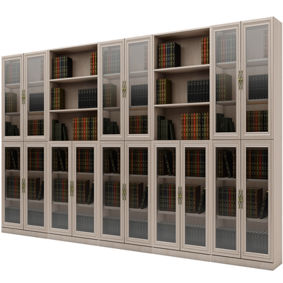 Книжный шкаф со стеклом Ш. 4000 мм. В. 2037 мм. Г. 285 мм.  описание, фото, купить